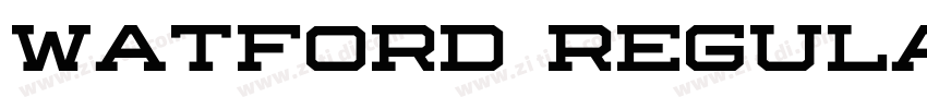 watford regular字体转换